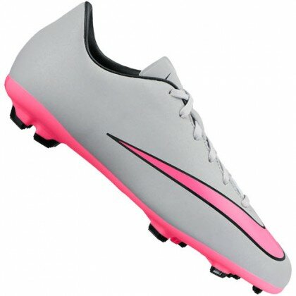 Nike Mercurial Victory V Junior FG - Wolf Grey / Hyper Pink / Black